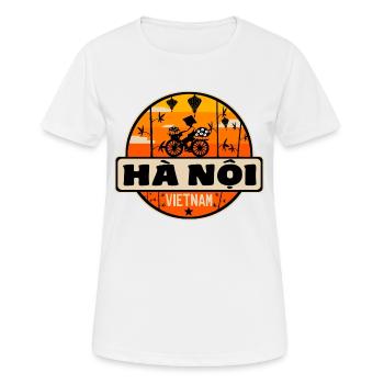 Hanoï Vietnam - T-shirt respirant Femme - blanc - Devant - AI Model Female 172 dark (172cm)