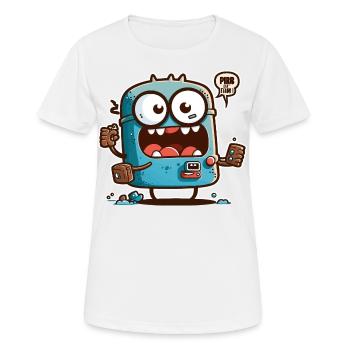 Your Morning Companion - Women's Breathable T-Shirt - white - Front - AI Model Female 172 dark (172cm)