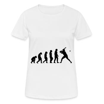Baseball drôle drôle - T-shirt respirant Femme - blanc - Devant - AI Model Female 172 dark (172cm)