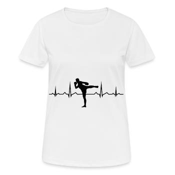 Women's Thai Boxer Thai Boxer Muay Thai Thai Boxing - Women's Breathable T-Shirt - white - Front - AI Model Female 172 dark (172cm)