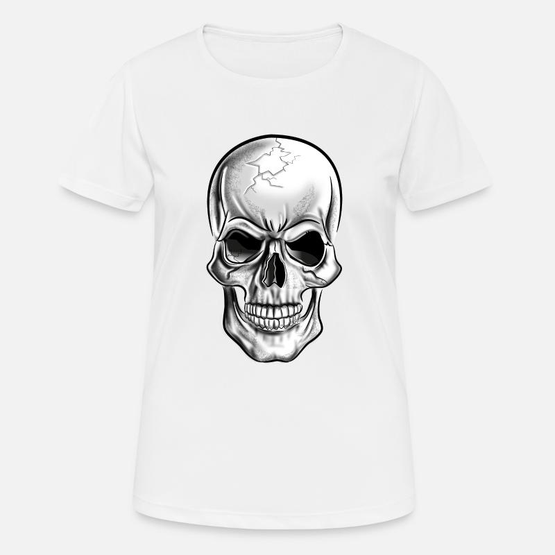 Skull, Skull, Skull, Skull - Women's Breathable T-Shirt - white