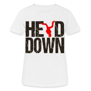 Skydiving Fallschirm Freefly Geschenk - Frauen T-Shirt atmungsaktiv - Weiß - Vorne - AI Model Female 172 dark (172cm)