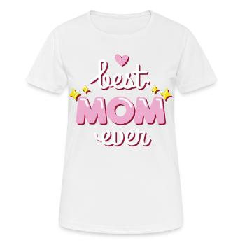 Fête des Mères cadeau meilleur maman cadeau de fête des mères - T-shirt respirant Femme - blanc - Devant - AI Model Female 172 dark (172cm)
