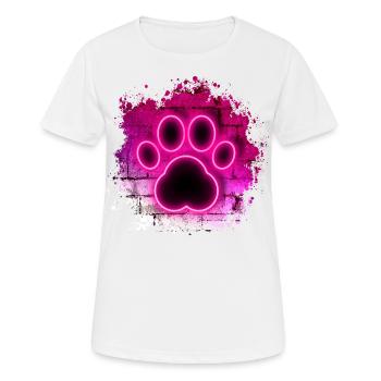 Hundeclub - Frauen T-Shirt atmungsaktiv - Weiß - Vorne - AI Model Female 172 dark (172cm)