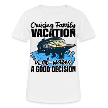 Cruise Trip - Women's Breathable T-Shirt - white - Front - AI Model Female 172 dark (172cm)