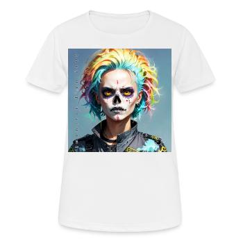 Monster #004 Punkette - Frauen T-Shirt atmungsaktiv - Weiß - Vorne - AI Model Female 172 dark (172cm)