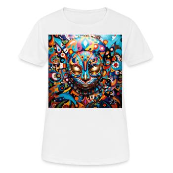 monster #023 Color fool - Women's Breathable T-Shirt - white - Front - AI Model Female 172 dark (172cm)