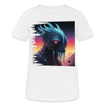 Monster #033 Galactic Grandpa - Women's Breathable T-Shirt - white - Front - AI Model Female 172 dark (172cm)
