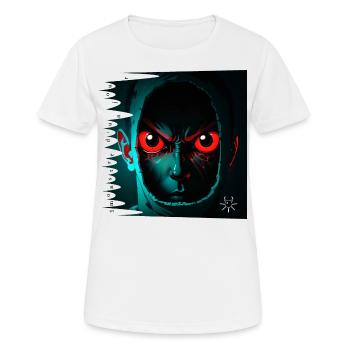 monstre #043 Agent secret - T-shirt respirant Femme - blanc - Devant - AI Model Female 172 dark (172cm)