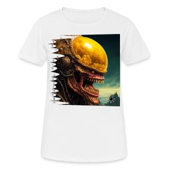 Monster #049 Bubble Gum - Women's Breathable T-Shirt - white - Front - AI Model Female 172 dark (172cm)
