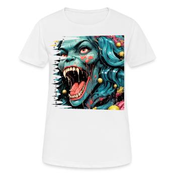 Monster #054 Boogeyman - Women's Breathable T-Shirt - white - Front - AI Model Female 172 dark (172cm)
