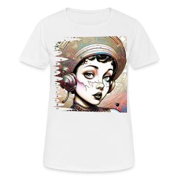 Monster #055 Betty Bloop - Frauen T-Shirt atmungsaktiv - Weiß - Vorne - AI Model Female 172 dark (172cm)