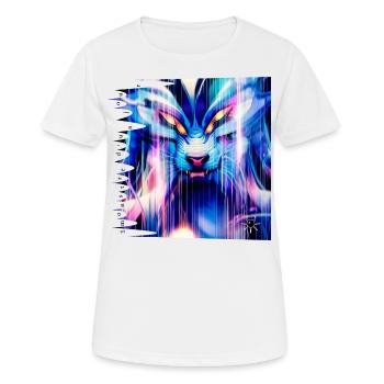 Monster #056 Werwolf - Frauen T-Shirt atmungsaktiv - Weiß - Vorne - AI Model Female 172 dark (172cm)