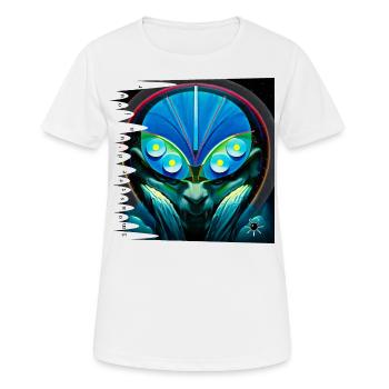 monstre #058 Ôracle Ô désespoir - T-shirt respirant Femme - blanc - Devant - AI Model Female 172 dark (172cm)