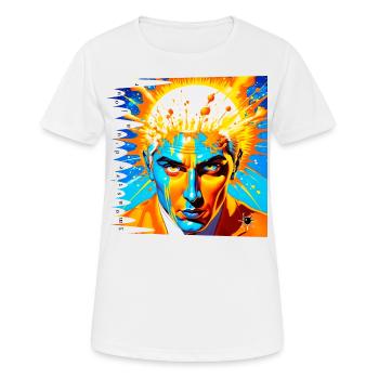 Monster #059 Atomare Migräne - Frauen T-Shirt atmungsaktiv - Weiß - Vorne - AI Model Female 172 dark (172cm)