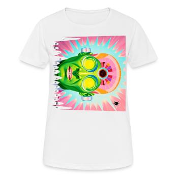 Monster #061 Hypnose - Frauen T-Shirt atmungsaktiv - Weiß - Vorne - AI Model Female 172 dark (172cm)