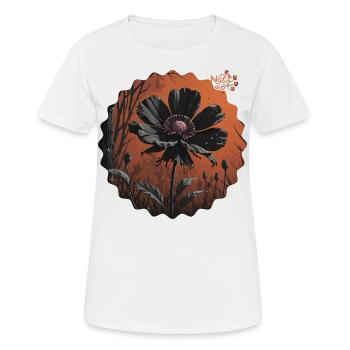 NDDF #06 Herbst - Frauen T-Shirt atmungsaktiv - Weiß - Vorne - AI Model Female 172 dark (172cm)