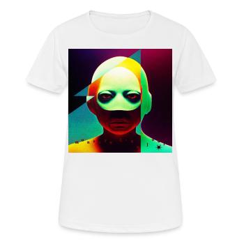 monstre #076 Apathik - T-shirt respirant Femme - blanc - Devant - AI Model Female 172 dark (172cm)