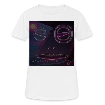 Monster #081 Nacht - Frauen T-Shirt atmungsaktiv - Weiß - Vorne - AI Model Female 172 dark (172cm)