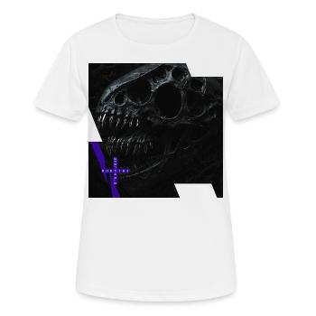 monstre #088 Three-Rex - T-shirt respirant Femme - blanc - Devant - AI Model Female 172 dark (172cm)