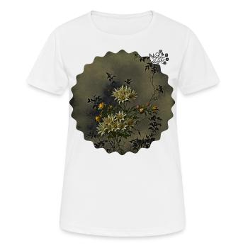 NDDF 025 Charbon - T-shirt respirant Femme - blanc - Devant - AI Model Female 172 dark (172cm)