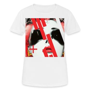 Monster #097 Nina - Frauen T-Shirt atmungsaktiv - Weiß - Vorne - AI Model Female 172 dark (172cm)