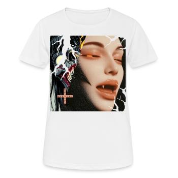 Monster #103 Spaß - Frauen T-Shirt atmungsaktiv - Weiß - Vorne - AI Model Female 172 dark (172cm)