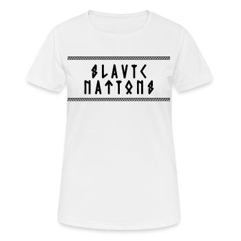 Slavic Nations - Women's Breathable T-Shirt - white - Front - AI Model Female 172 dark (172cm)