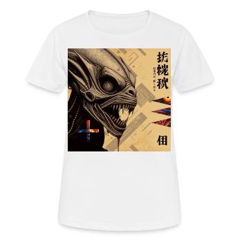 Monster #106 - Frauen T-Shirt atmungsaktiv - Weiß - Vorne - AI Model Female 172 dark (172cm)
