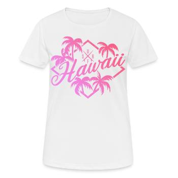 Hawaii Surf Pink - T-shirt respirant Femme - blanc - Devant - AI Model Female 172 dark (172cm)