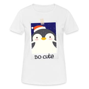 Pingouin si mignon 9/13 - T-shirt respirant Femme - blanc - Devant - AI Model Female 172 dark (172cm)