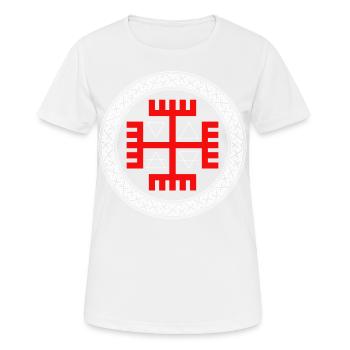 Symbole slave ancien de la conception de la protection - T-shirt respirant Femme - blanc - Devant - AI Model Female 172 dark (172cm)