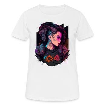 Furchtlose Frauen für Romanliebhaber - Frauen T-Shirt atmungsaktiv - Weiß - Vorne - AI Model Female 172 dark (172cm)
