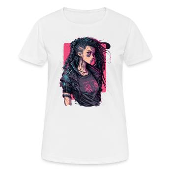 Science Fiction Girl das hervorragende Geschenk für - Frauen T-Shirt atmungsaktiv - Weiß - Vorne - AI Model Female 172 dark (172cm)