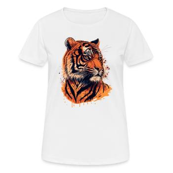 Tiger - Illustration numérique - T-shirt respirant Femme - blanc - Devant - AI Model Female 172 dark (172cm)