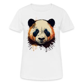 Süßer Panda - Frauen T-Shirt atmungsaktiv - Weiß - Vorne - AI Model Female 172 dark (172cm)