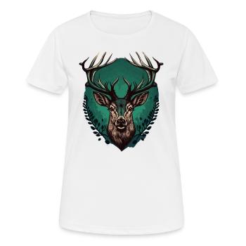 Bouquin - T-shirt respirant Femme - blanc - Devant - AI Model Female 172 dark (172cm)