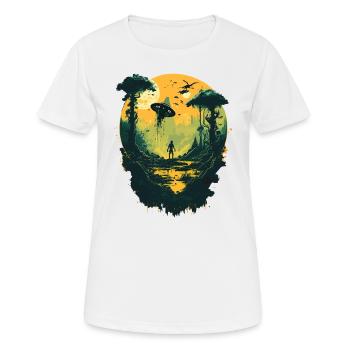out of this world - Women's Breathable T-Shirt - white - Front - AI Model Female 172 dark (172cm)