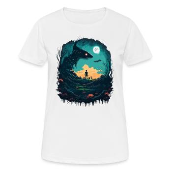 trending - Women's Breathable T-Shirt - white - Front - AI Model Female 172 dark (172cm)