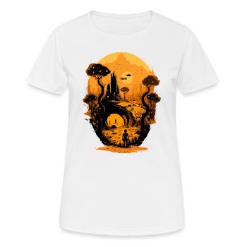 Yellow World - Women's Breathable T-Shirt - white - Front - AI Model Female 172 dark (172cm)
