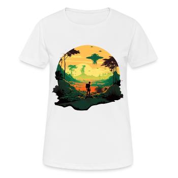 Alien Adventure - Women's Breathable T-Shirt - white - Front - AI Model Female 172 dark (172cm)