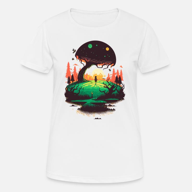 Alien Explorer - Women's Breathable T-Shirt - white