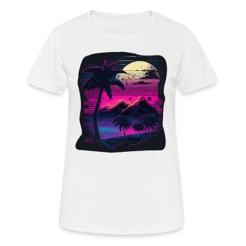 Lever du soleil - T-shirt respirant Femme - blanc - Devant - AI Model Female 172 dark (172cm)