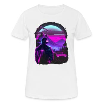 80s Artwork - Women's Breathable T-Shirt - white - Front - AI Model Female 172 dark (172cm)