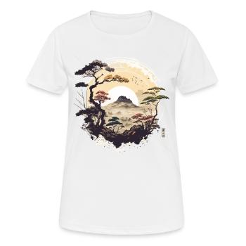 paysage - T-shirt respirant Femme - blanc - Devant - AI Model Female 172 dark (172cm)
