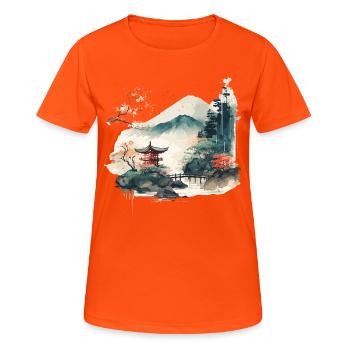 Beautiful Artwork - Women's Breathable T-Shirt - neon orange - Front - AI Model Female 172 dark (172cm)