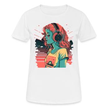 Waifu - T-shirt respirant Femme - blanc - Devant - AI Model Female 172 dark (172cm)