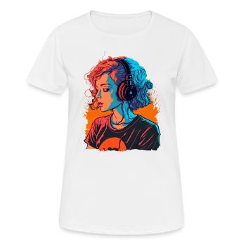Jolie fille - T-shirt respirant Femme - blanc - Devant - AI Model Female 172 dark (172cm)