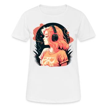 Cadeau - T-shirt respirant Femme - blanc - Devant - AI Model Female 172 dark (172cm)