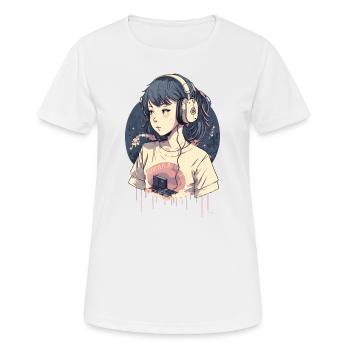 Kawaii Anime Girl - T-shirt respirant Femme - blanc - Devant - AI Model Female 172 dark (172cm)